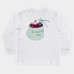 WINTER TEA Kids Long Sleeve T-Shirt